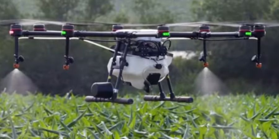 Aerial Sprayers use in crop field