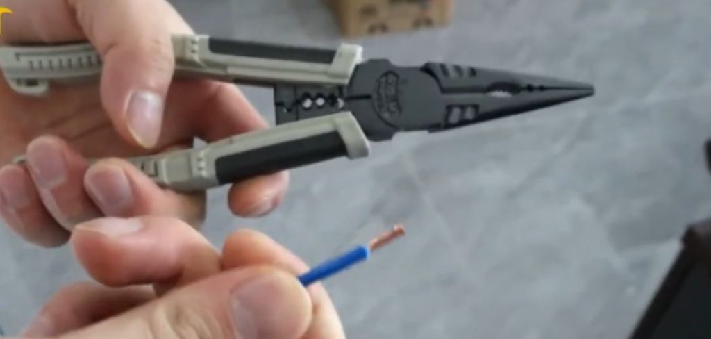 Long nose pliers use