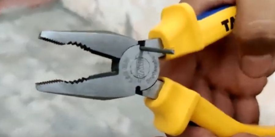 plier using instead of wire cutter