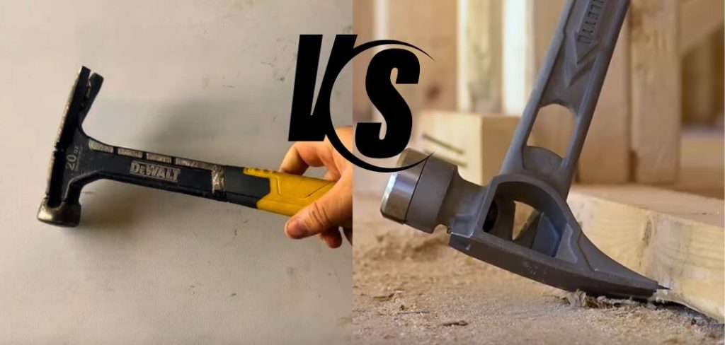 Rip hammer vs claw hammer