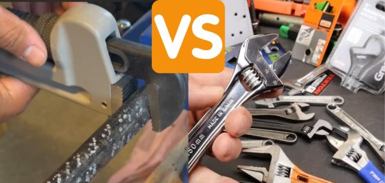 pipe wrench vs adjustable spanner